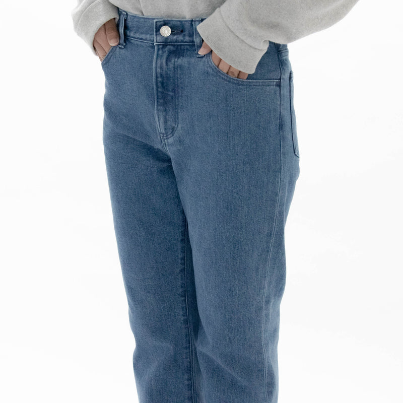 Used Blue Denim Trousers