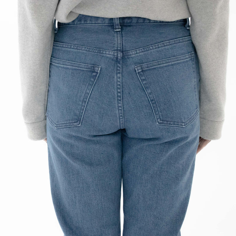 Used Blue Denim Trousers