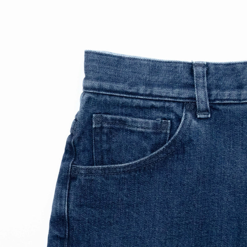 Used Blue Denim Trousers