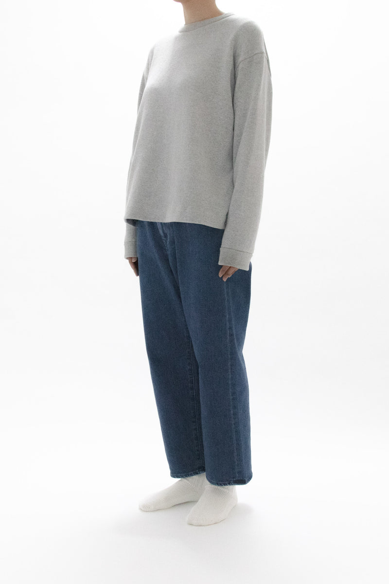 Used Blue Denim Trousers Wide