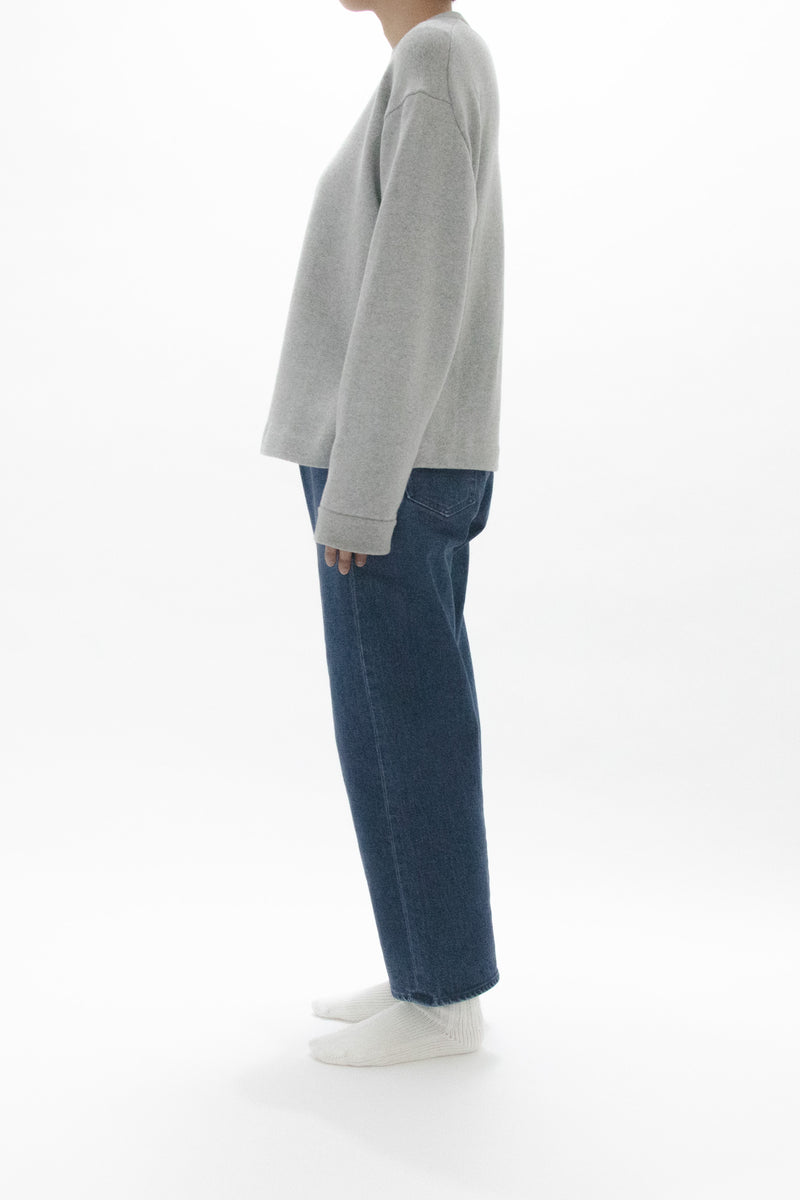 Used Blue Denim Trousers Wide