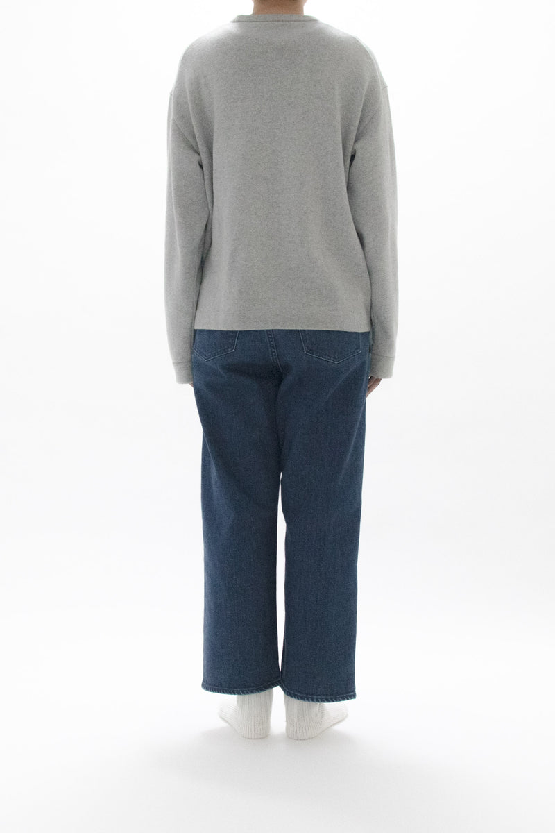 Used Blue Denim Trousers Wide