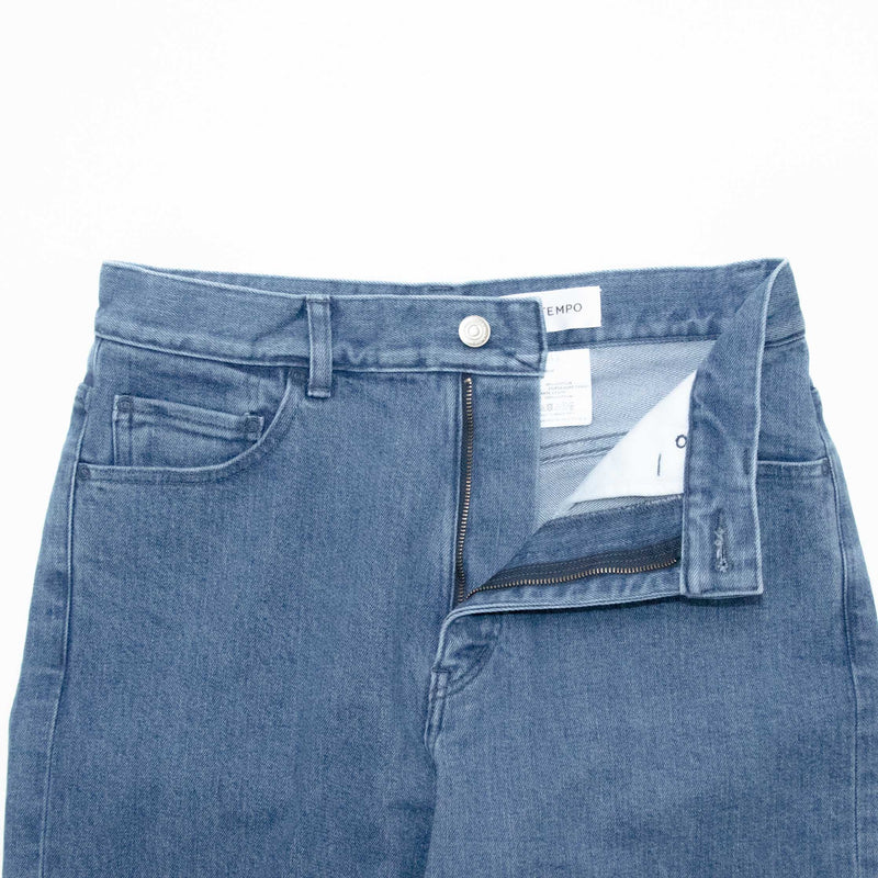 Used Blue Denim Trousers Wide