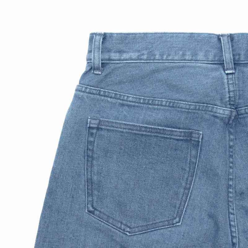 Used Blue Denim Trousers Wide