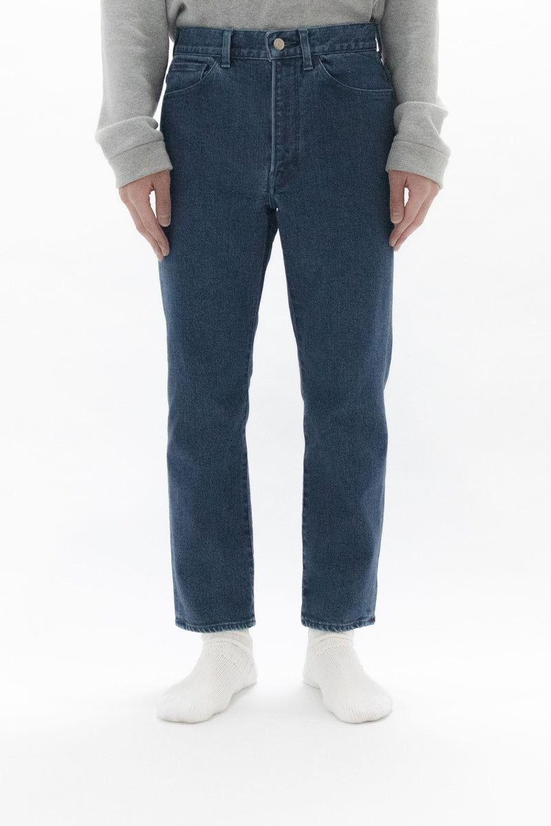 Used Blue Denim Trousers