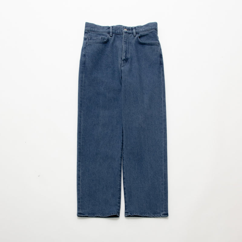 Used Blue Denim Trousers Wide