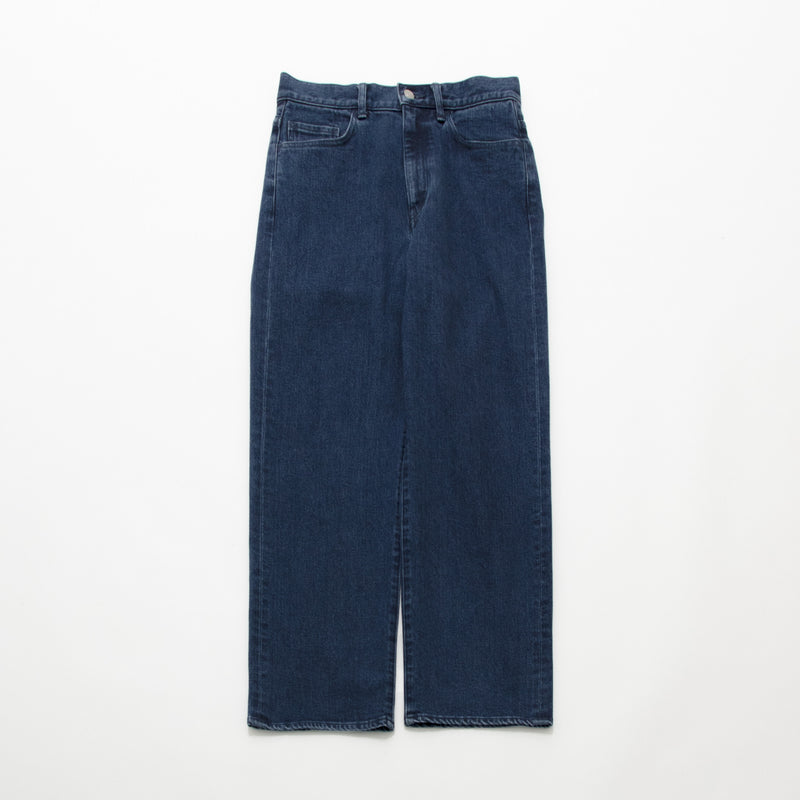 Used Blue Denim Trousers Wide