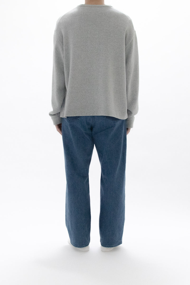 Used Blue Denim Trousers Wide