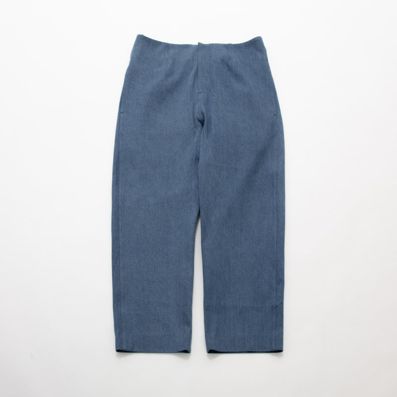 Used Blue Denim Beltless Trousers