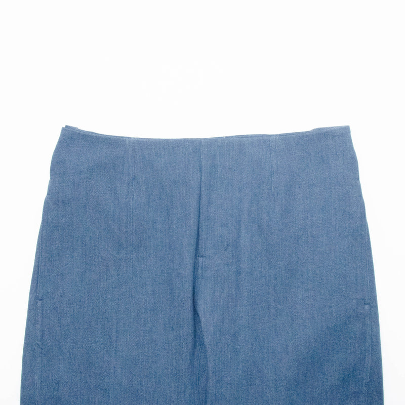 Used Blue Denim Beltless Trousers