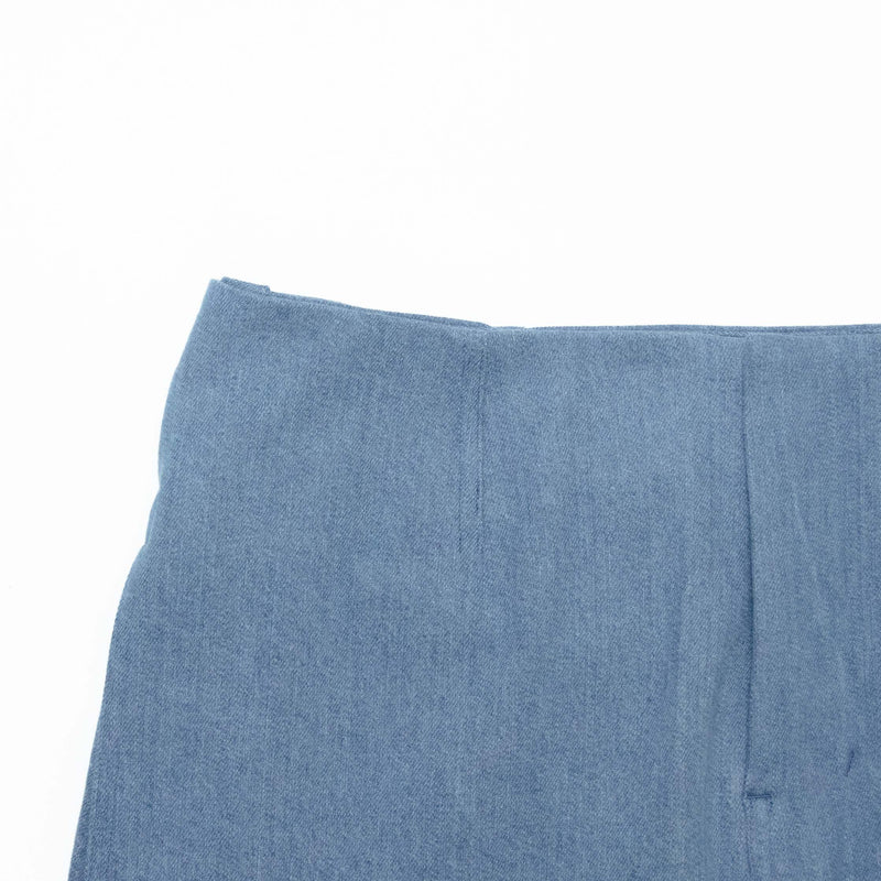 Used Blue Denim Beltless Trousers