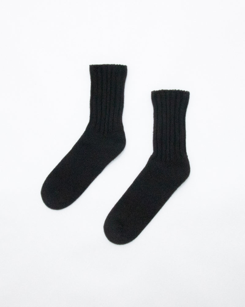 Wool-Like Cotton Rib Sox