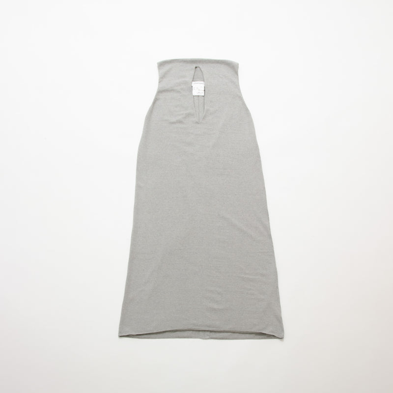 Recycle Cotton Knit V-Cut Dress Sleeveless