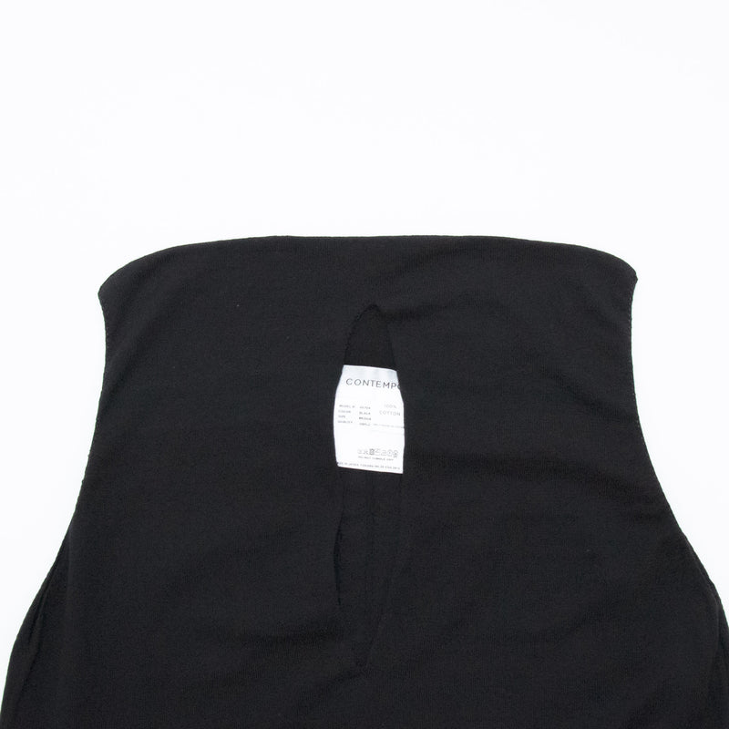 Recycle Cotton Knit V-Cut Dress Sleeveless