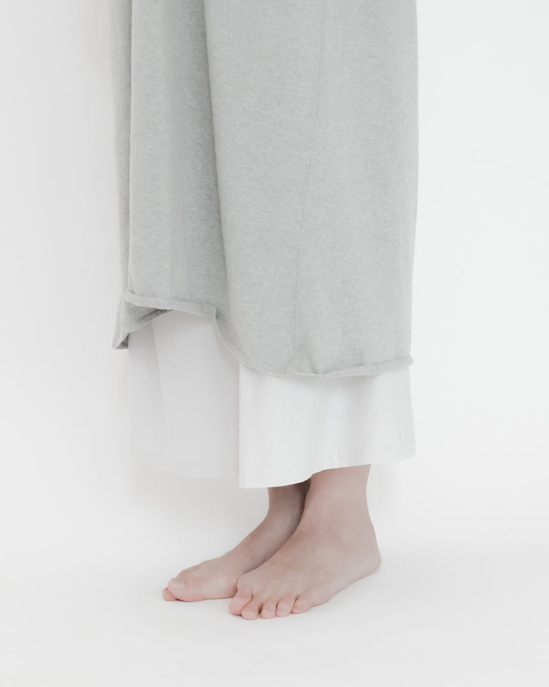 Recycle Cotton Knit V-Cut Dress Sleeveless