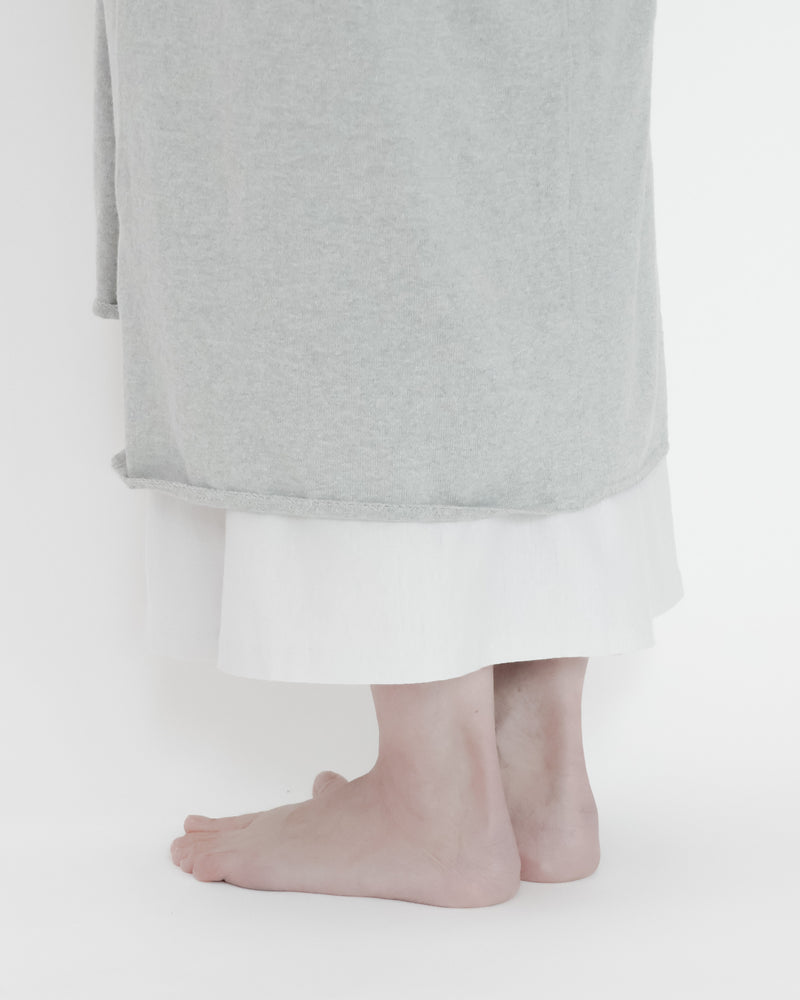 Recycle Cotton Knit V-Cut Dress Sleeveless