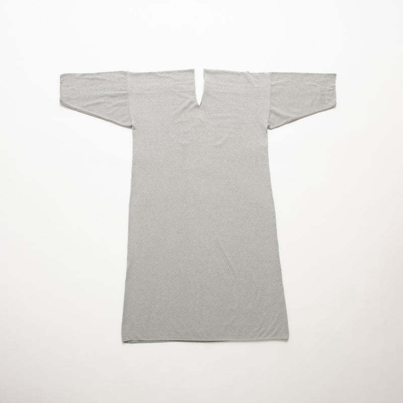 Recycle Cotton Knit V-Cut Dress