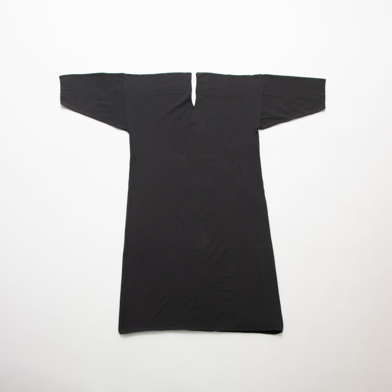 Recycle Cotton Knit V-Cut Dress