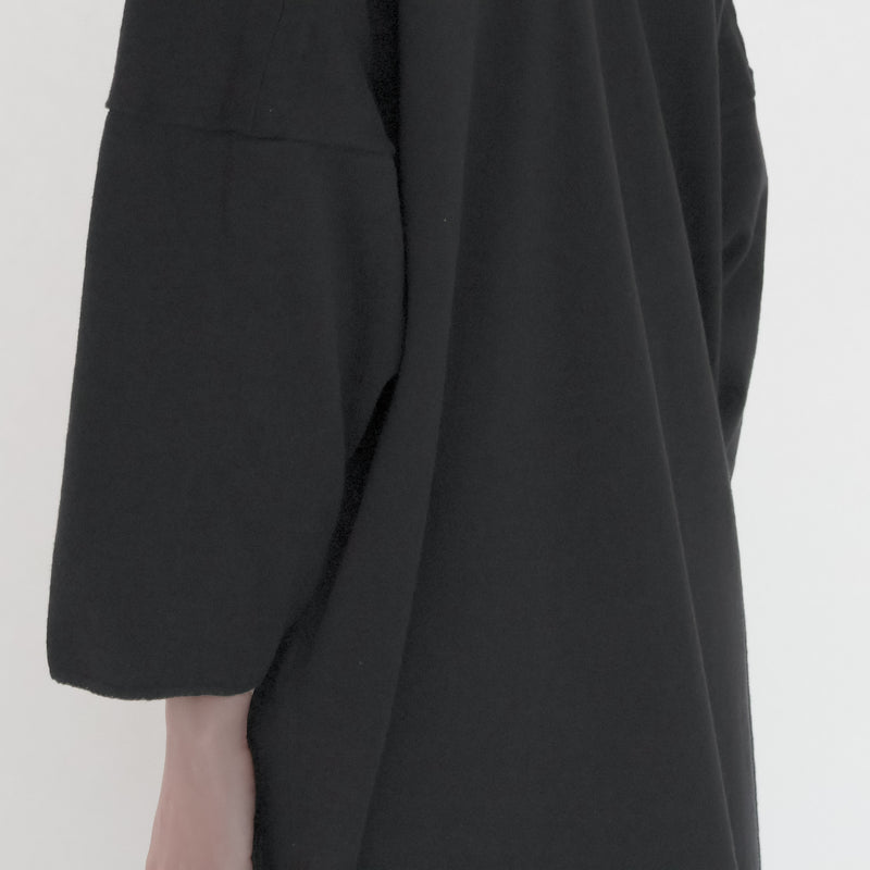 Recycle Cotton Knit V-Cut Dress