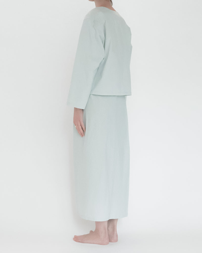 Crew Necked Pajama Shirt