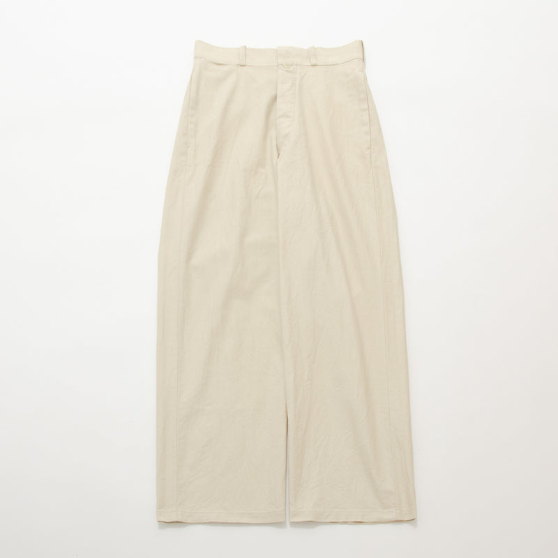 Chino Cloth Trousers Wide