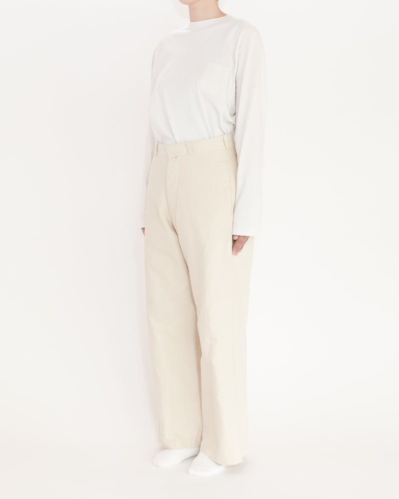 Chino Cloth Trousers Wide