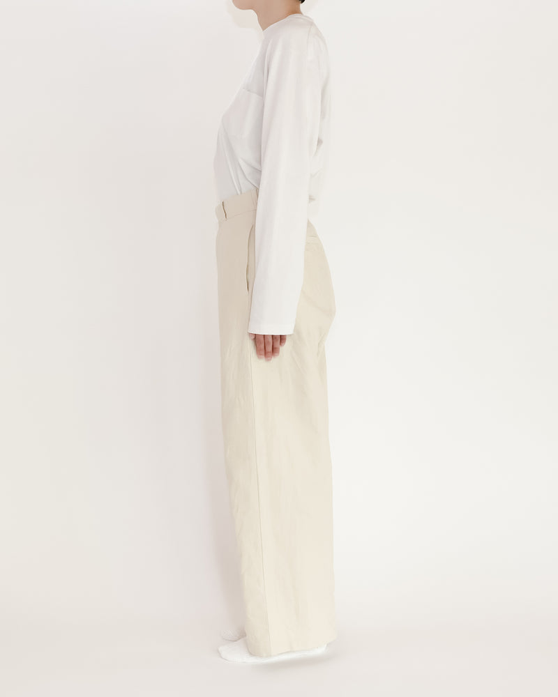 Chino Cloth Trousers Wide