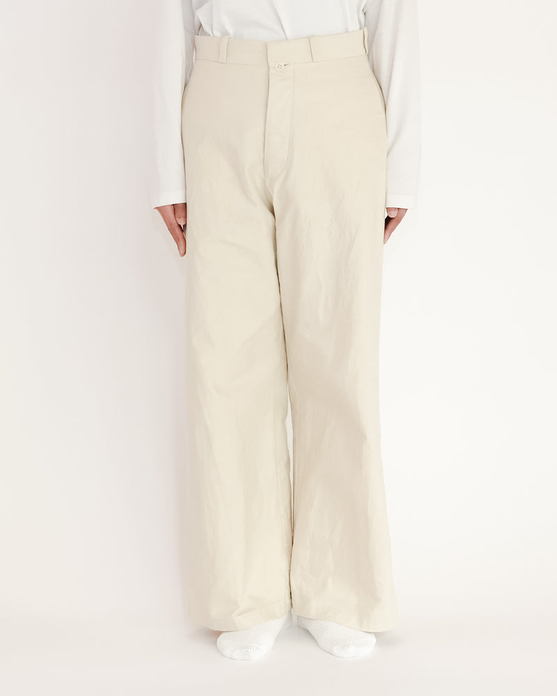 Chino Cloth Trousers Wide