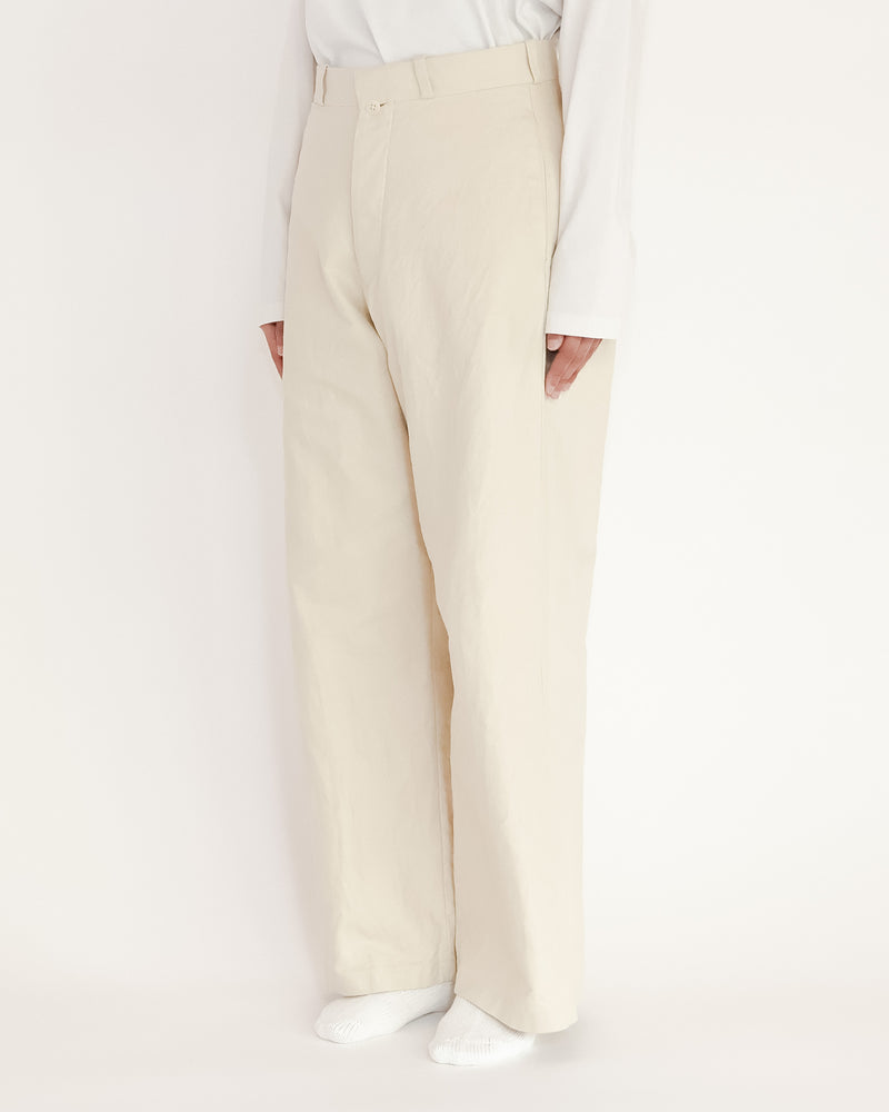 Chino Cloth Trousers Wide