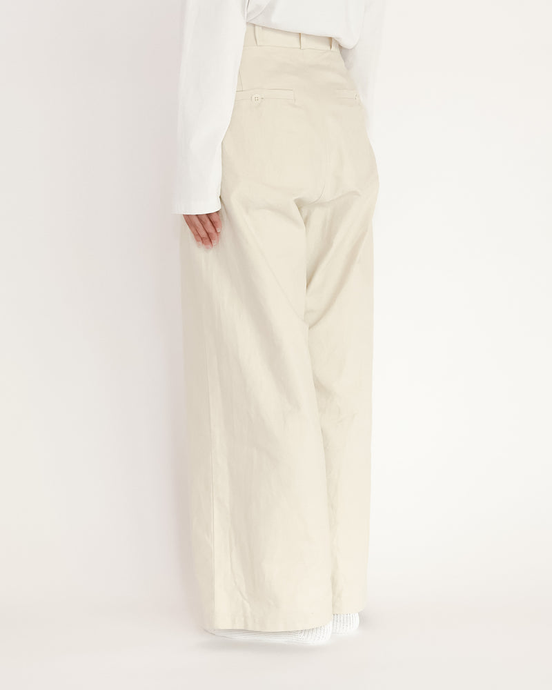 Chino Cloth Trousers Wide