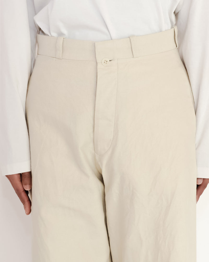 Chino Cloth Trousers Wide