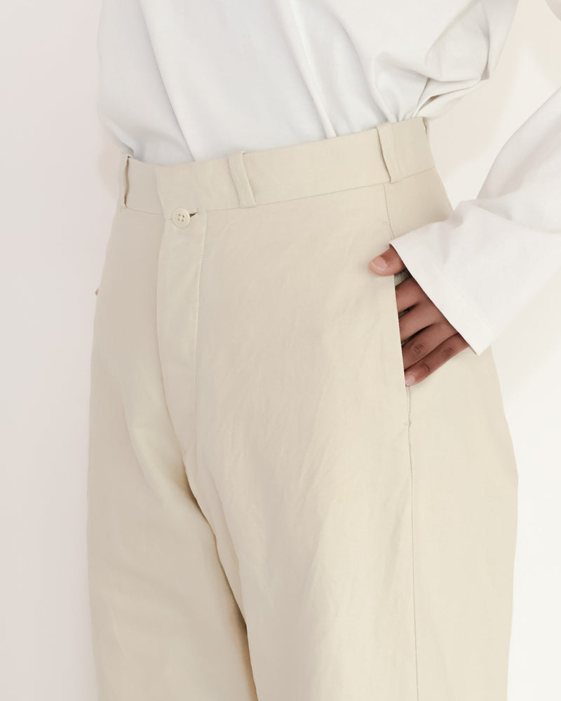Chino Cloth Trousers Wide