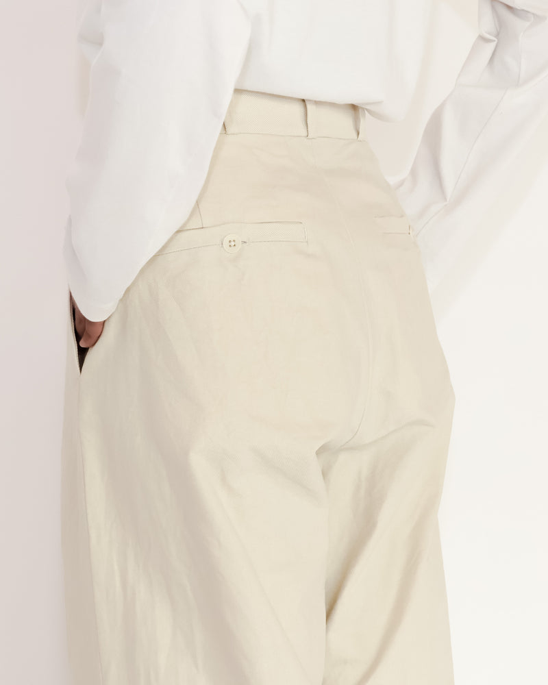 Chino Cloth Trousers Wide