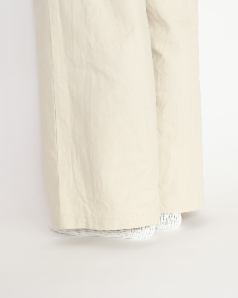 Chino Cloth Trousers Wide