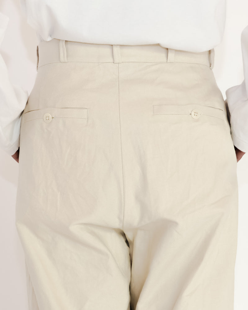 Chino Cloth Trousers Wide
