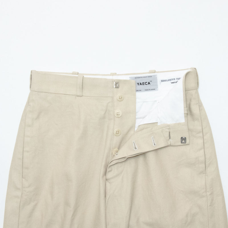 Chino Cloth Trousers Wide