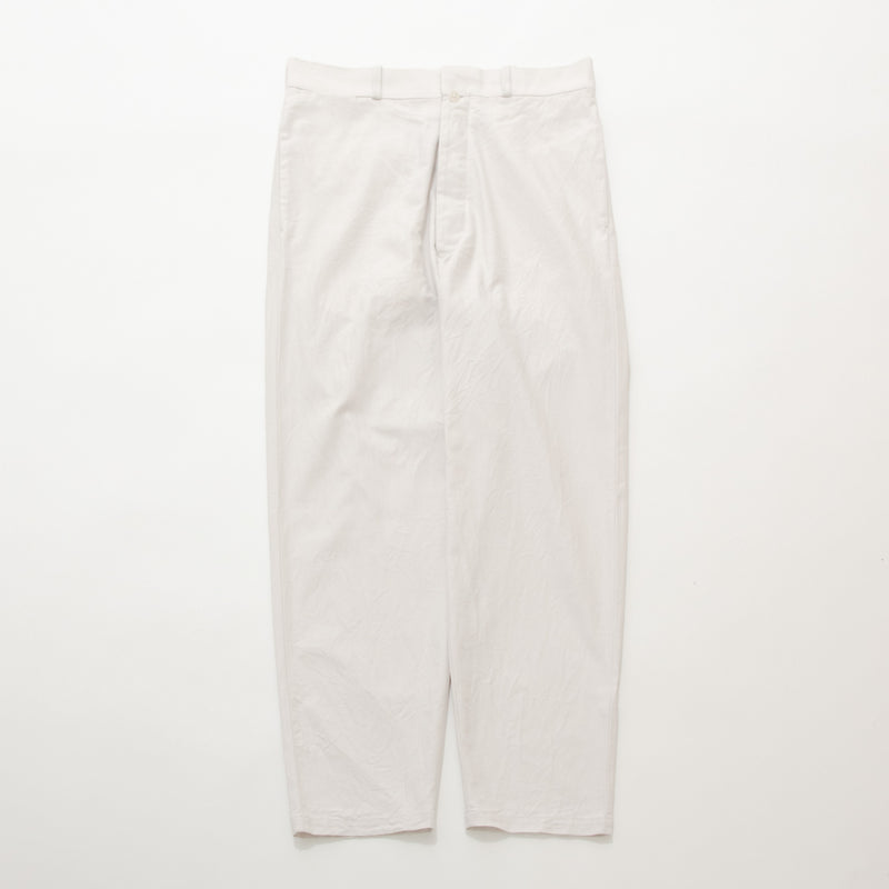 Chino Cloth Trousers Wide Tapered