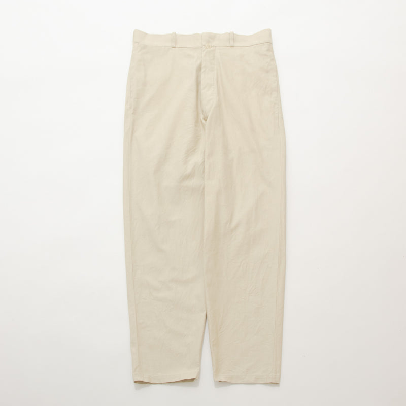 Chino Cloth Trousers Wide Tapered