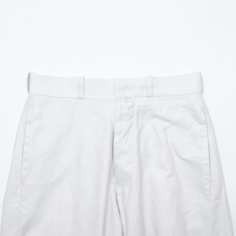 Chino Cloth Trousers Wide Tapered