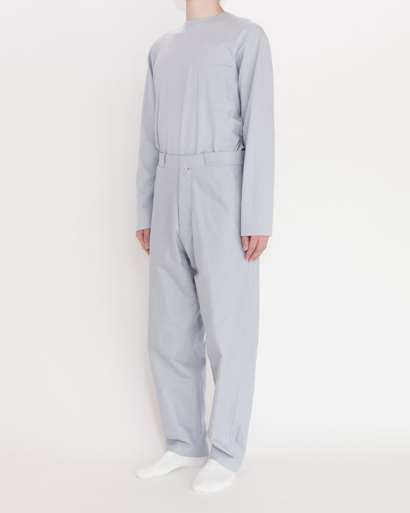 Chino Cloth Trousers Wide Tapered