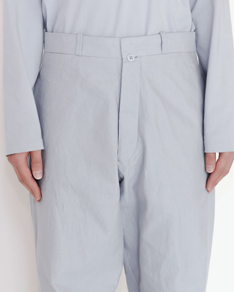 Chino Cloth Trousers Wide Tapered
