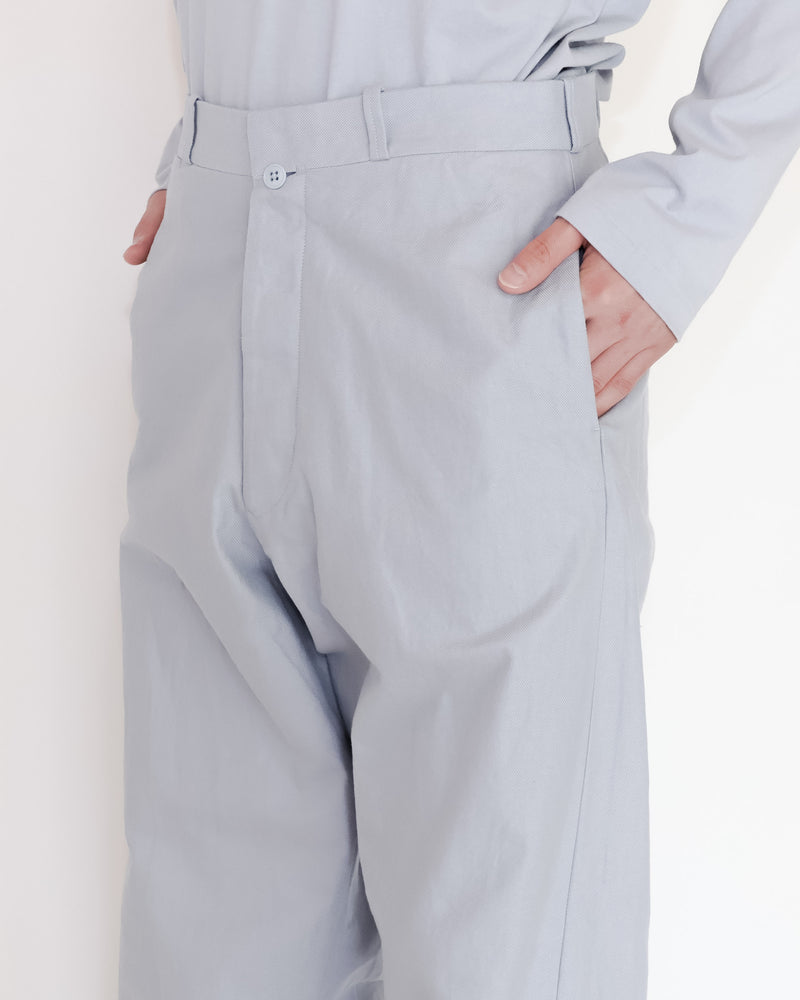 Chino Cloth Trousers Wide Tapered