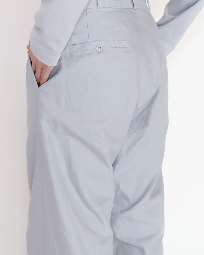 Chino Cloth Trousers Wide Tapered