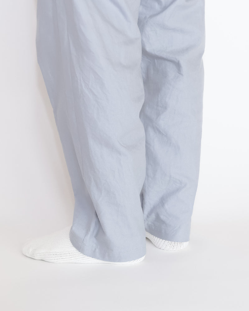 Chino Cloth Trousers Wide Tapered