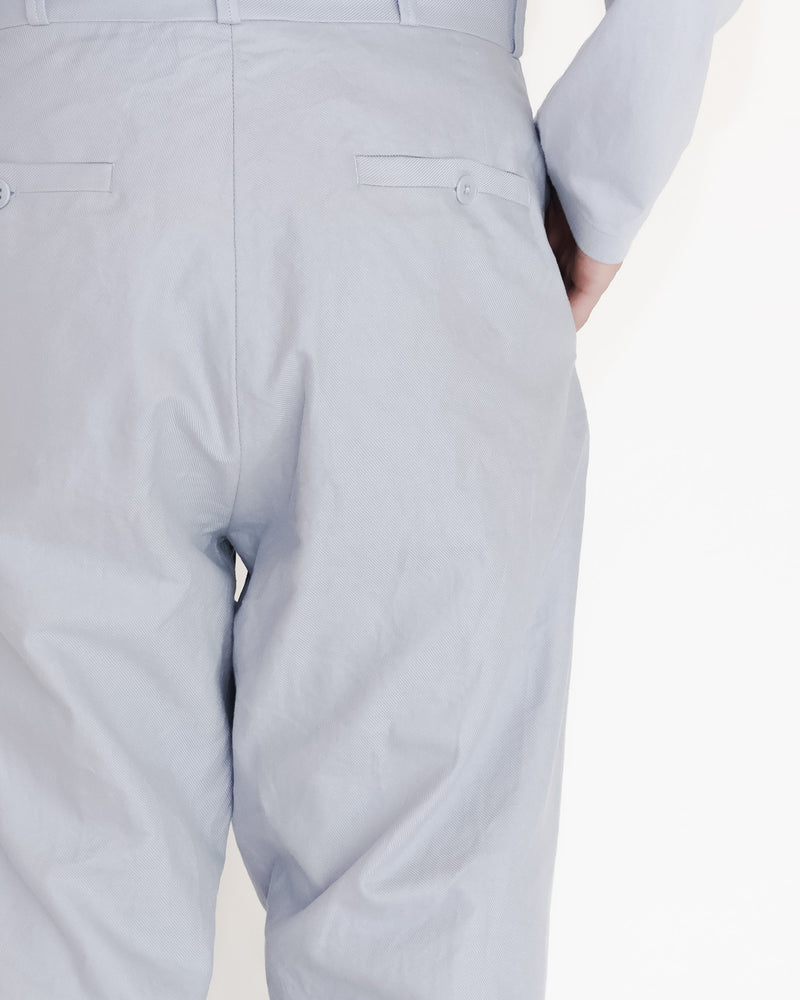 Chino Cloth Trousers Wide Tapered