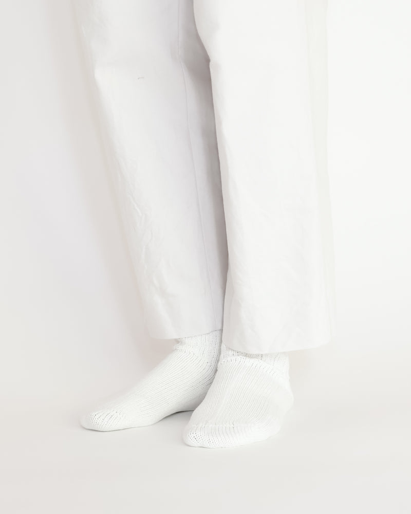 Chino Cloth Trousers Two Tuck Tapered