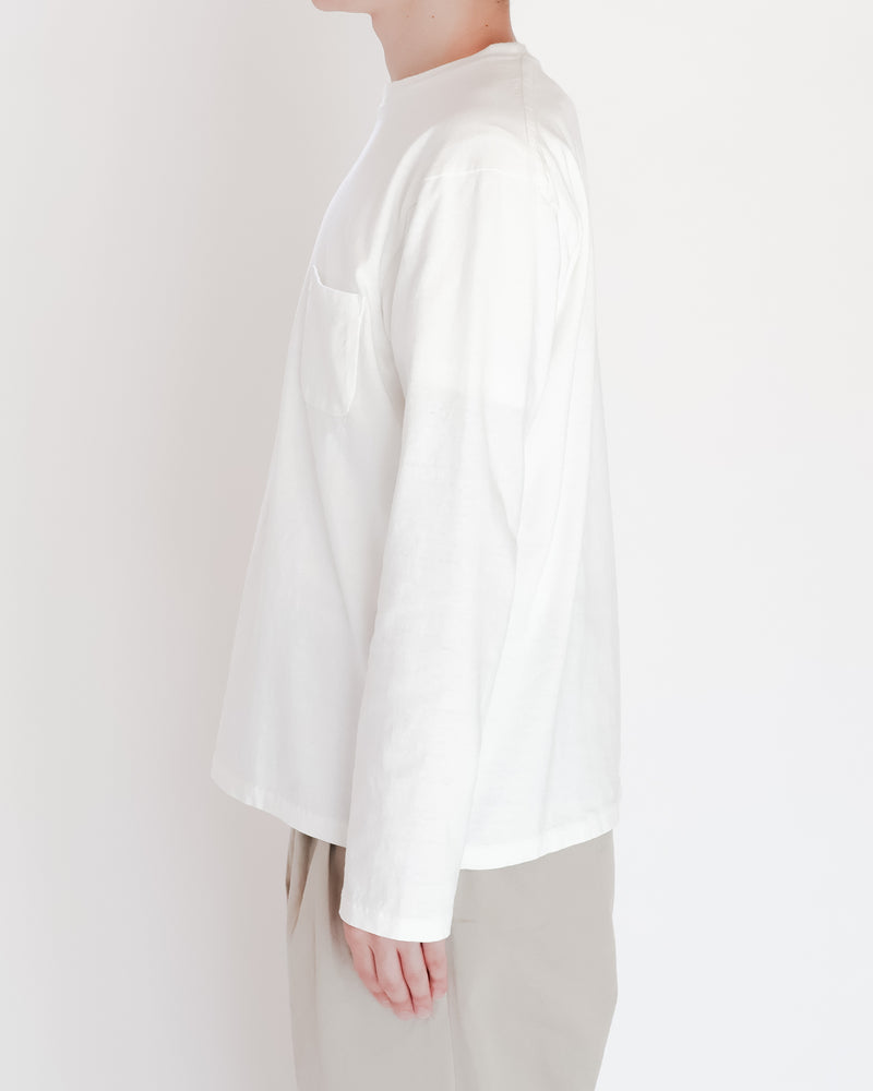 Long Sleeve Tubular T-shirts With Pocket