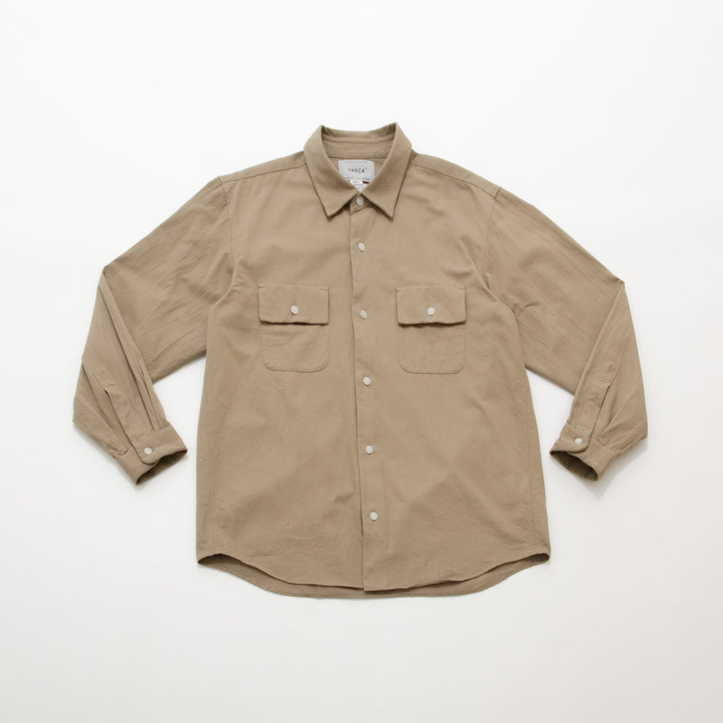 Button Shirt Wide with Flap Pocket