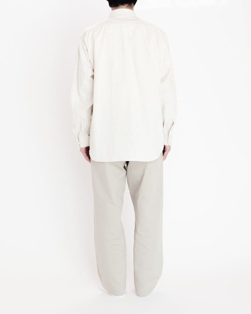 Button Shirt Wide with Flap Pocket