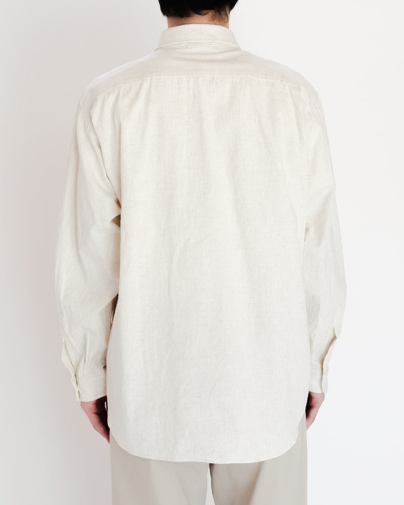 Button Shirt Wide with Flap Pocket